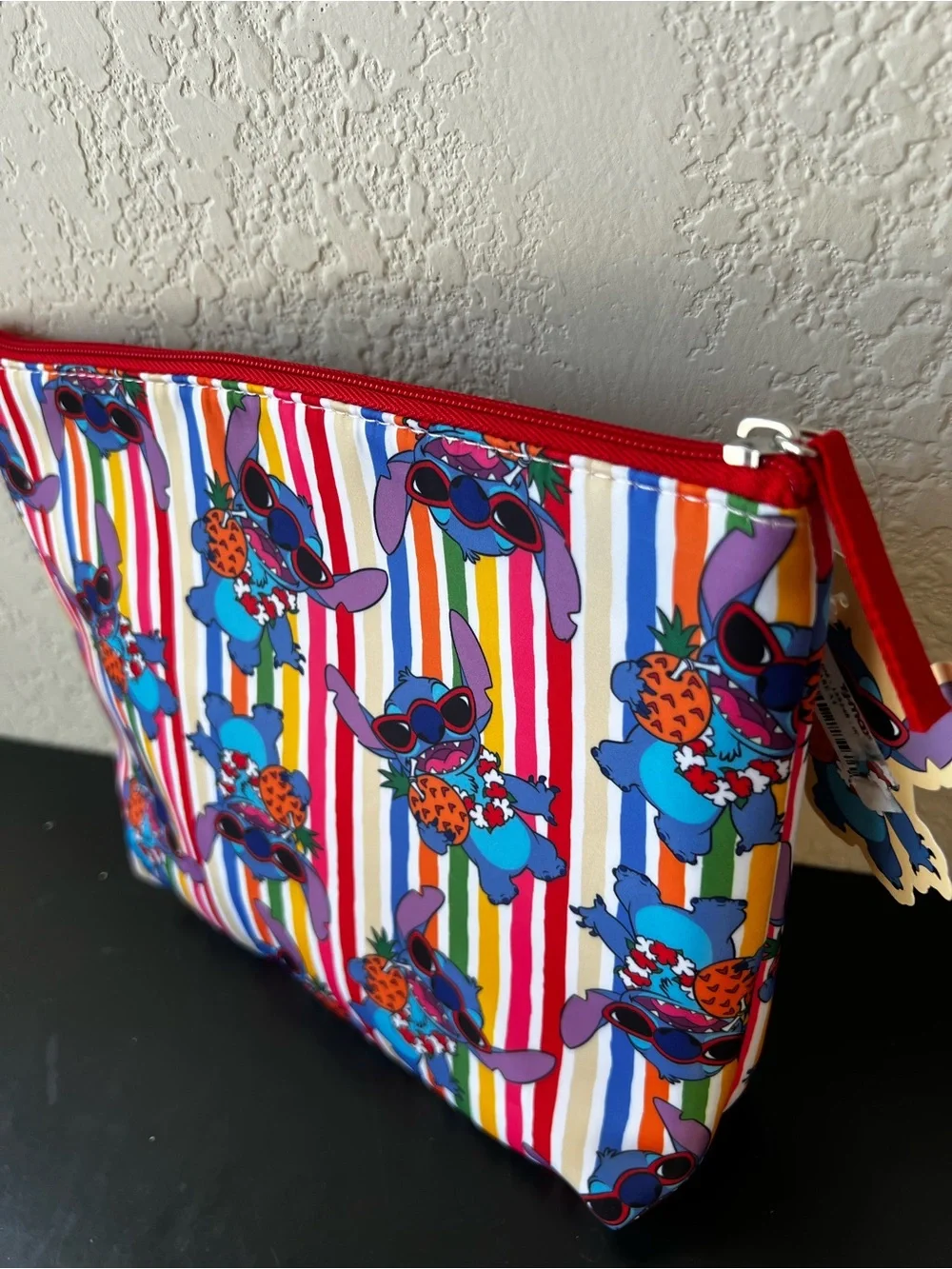 Disney Lilo & Stitch Summer Tropical Pouch Cosmetic Makeup Bag NWT